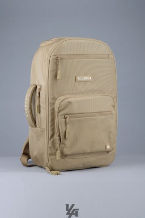 Bolsas YoungLA Expedition Backpacks Hombre Marrones | 94RLNQSCJ