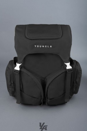 Bolsas YoungLA Grand Tour Backpacks Hombre Negras | 72TKZRDCG