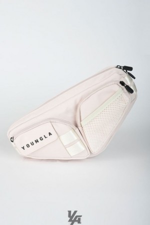 Bolsas YoungLA Mach 1 Cross Body Bags Hombre Blancas | 57DWCXKGL