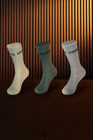 Calcetines YoungLA Earthy Socks Set Hombre Pastel Pack | 08KXGZHPD