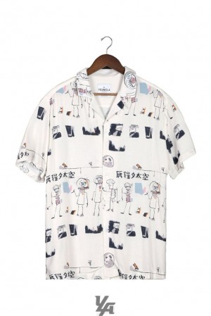Camisas YoungLA Cabo Vibez Shirts Printed Hombre Kids in Space | 76LYVGRPE