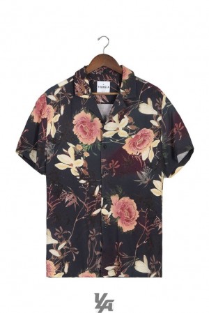 Camisas YoungLA Cabo Vibez Shirts Printed Hombre Autumn Nights | 70XRLAWSG