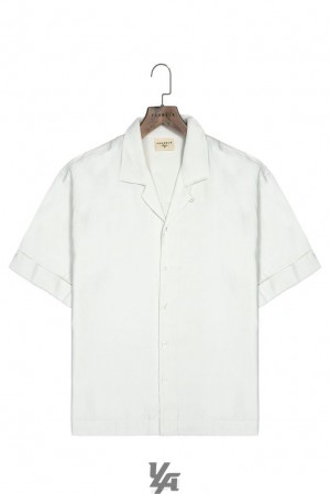 Camisas YoungLA Clase Shirts Hombre Blancas | 03SNJDIGA