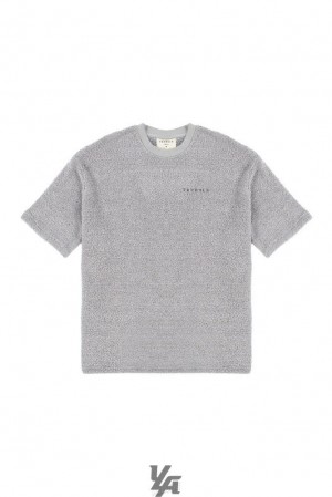 Camisas YoungLA Cozy Tees Hombre Gris | 86PXZKJYI