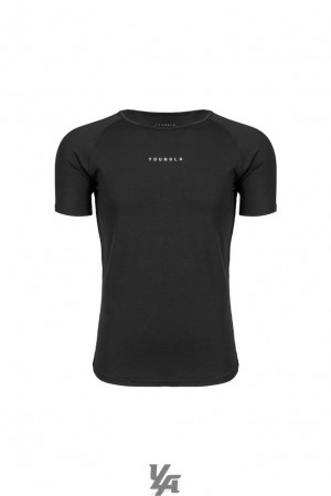 Camisas YoungLA Elite Tees Hombre Negras | 96KTHGWCB