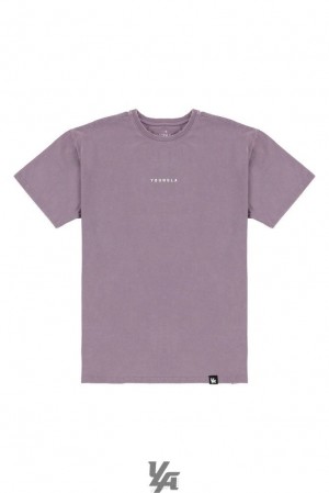 Camisas YoungLA Essential Jacked Tees Hombre Lavanda Azules | 23GNVURCE