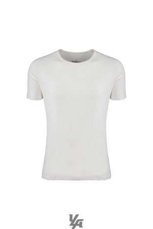 Camisas YoungLA Fitted Delt Tee Hombre Blancas | 46IRNZWXH