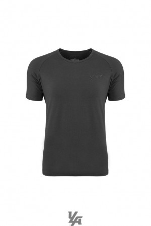 Camisas YoungLA Fitted Delt Tee Hombre Gris | 78GWPBANF