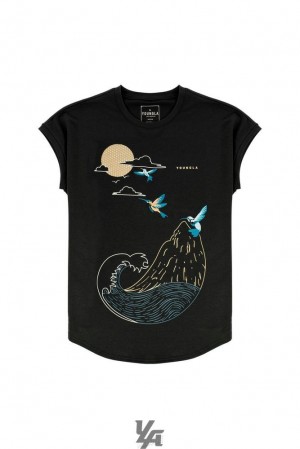Camisas YoungLA Graphic Rambo Tees Hombre Negras | 08CKJWGRN