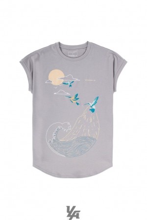 Camisas YoungLA Graphic Rambo Tees Hombre Gris | 56JBLEPUG