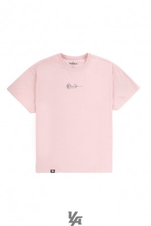 Camisas YoungLA Lightweight Feather Tees Hombre Rosas | 79GOJSKHZ