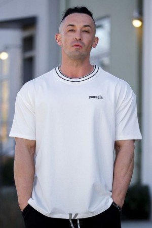 Camisas YoungLA Modern Noble Tees Hombre Negras | 73OVWLDYU