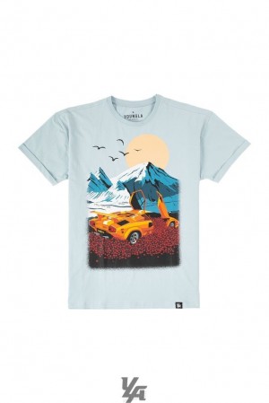 Camisas YoungLA Motion Picture Tees Hombre Flourishing Winters | 37GFCBSEM