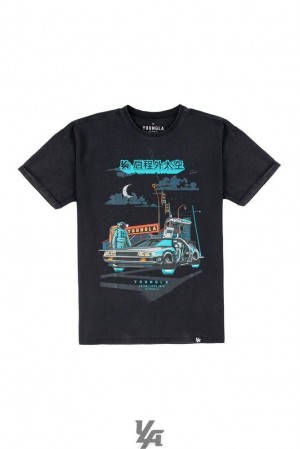 Camisas YoungLA Motion Picture Tees Hombre Back to the Moon | 64GDNPATR
