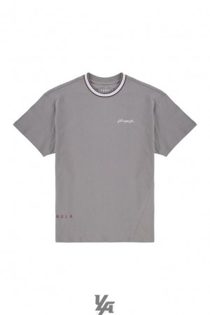 Camisas YoungLA Noble Tees Hombre Gris | 21SXDZAJF