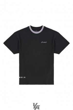 Camisas YoungLA Noble Tees Hombre Negras | 36KPFBNOT