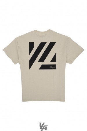 Camisas YoungLA Oversized Bloc Shirts Hombre Blancas | 82GSLUYVC