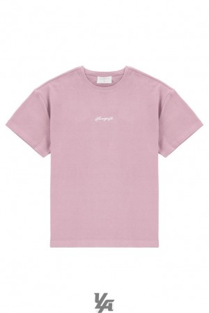 Camisas YoungLA Oversized Cloud Foam Tee Hombre Lavanda | 69TEIJWNR