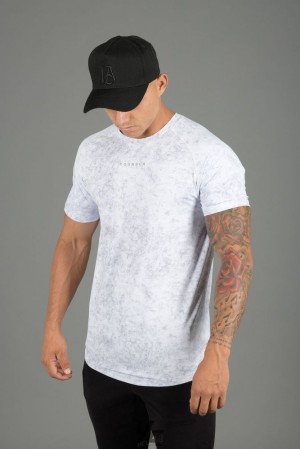 Camisas YoungLA Performance Line Short Sleeve Shirts Hombre Marble | 07DVSHFZO