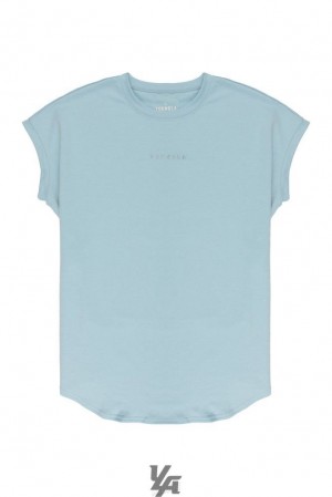 Camisas YoungLA Rambo Tees Hombre Azules | 52VZBHPNM