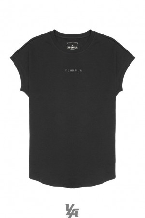 Camisas YoungLA Rambo Tees Hombre Negras | 61VYJRLFM