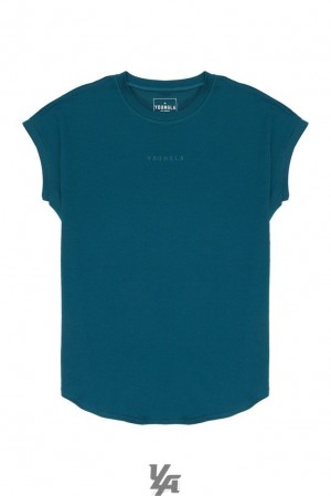 Camisas YoungLA Rambo Tees Hombre Turquesa | 81FQJHDUY