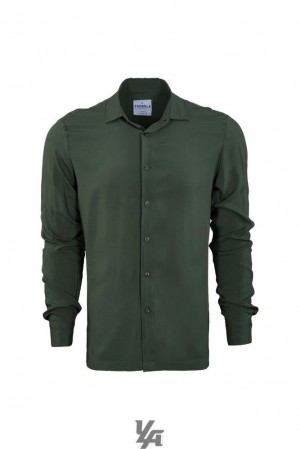 Camisas YoungLA Scarface Viscose Shirts Hombre Verde | 24TAZVBUS