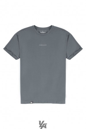 Camisas YoungLA Simplicity Tees Hombre Gris | 03VOGDMIB