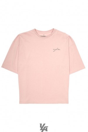 Camisas YoungLA Skyline Super Sized Tees Hombre Rosas Azules | 37FVXDAEQ