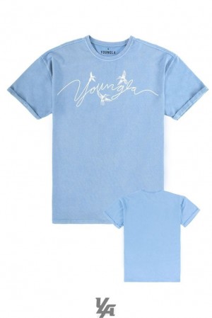 Camisas YoungLA The Flock Tees Hombre Hummingbird Signature | 17EIOLNAC
