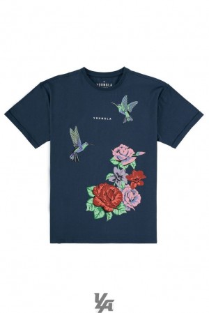 Camisas YoungLA The Good Life Tees Hombre Turquesa Oscuro | 46RIJBPZT