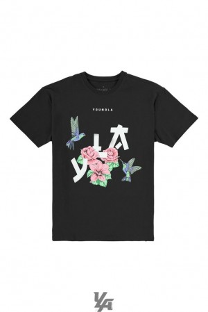 Camisas YoungLA The Zen Tees Hombre Negras | 59ORIYJMF