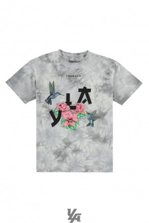 Camisas YoungLA The Zen Tees Hombre Overcast | 47KXFMLQJ