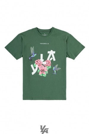 Camisas YoungLA The Zen Tees Hombre Verde | 45FKLSNRZ