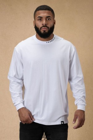 Camisas YoungLA Trademark Longsleeves Hombre Blancas | 40YRITXSZ