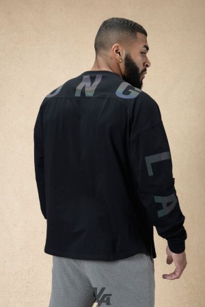 Camisas YoungLA Ultralight Arc Longsleeves Hombre Negras | 73RVYDFPW