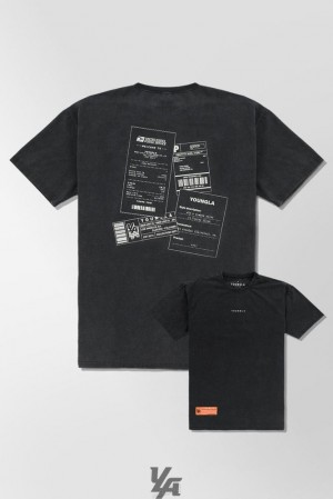 Camisas YoungLA Washed Drip Tees Hombre Post Office | 43SQTHLOF