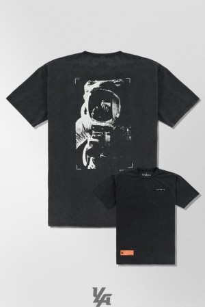 Camisas YoungLA Washed Drip Tees Hombre Astronaut | 81UDACBFR
