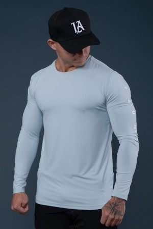 Camisas YoungLA Zephyr Compression Long Sleeves Hombre Verde | 37DMWCGNZ