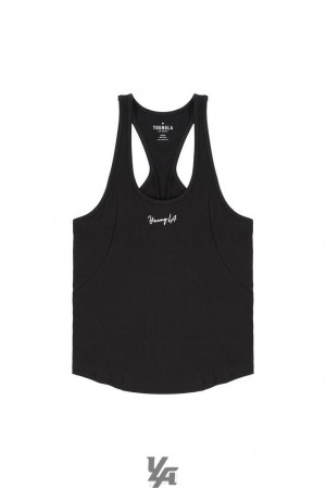 Camiseta Tirantes YoungLA Aesthetics Stringers Hombre Negras | 47VQLMCYF