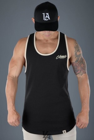 Camiseta Tirantes YoungLA Classics Stringer Tank Hombre Negras | 87ATSHDFO