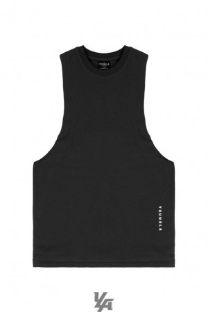 Camiseta Tirantes YoungLA Delt Tanks Hombre Negras | 08SYOVQKF