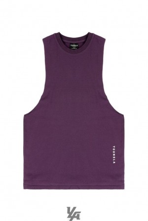 Camiseta Tirantes YoungLA Delt Tanks Hombre Moradas | 67IFQSJGN