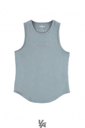 Camiseta Tirantes YoungLA Excellence Tanks Hombre Gris Azules | 42YUXVRBZ