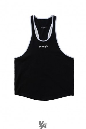 Camiseta Tirantes YoungLA Golden Era Tanks Hombre Negras | 54YNHXOTJ