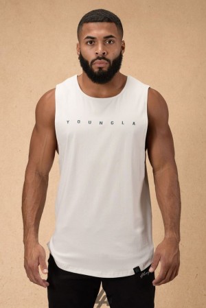 Camiseta Tirantes YoungLA Infinity Muscle Tanks Hombre Gris Claro | 51KTXYECS