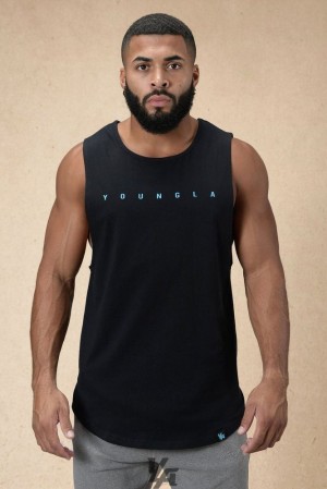 Camiseta Tirantes YoungLA Infinity Muscle Tanks Hombre Negras | 89FVKMHJZ