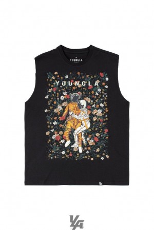 Camiseta Tirantes YoungLA Motion Picture Cut Offs Hombre Astro Affairs | 52EKJLYTF