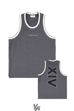 Camiseta Tirantes YoungLA Mvp Jerseys Hombre Gris | 46CSGYWDF