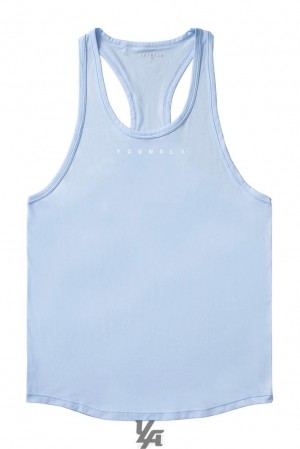 Camiseta Tirantes YoungLA New Gen Compression Stringers Hombre Azules | 05LPGAROZ